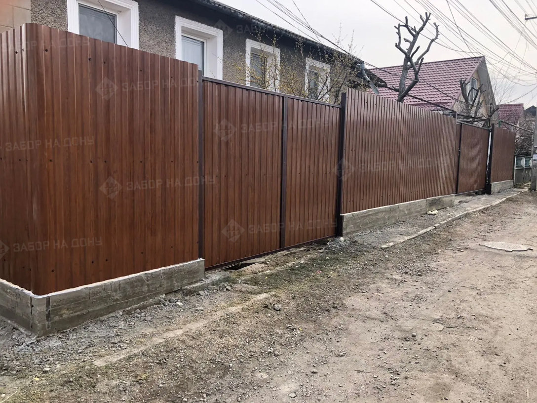 Распашные ворота из профлиста  в Одинцово
